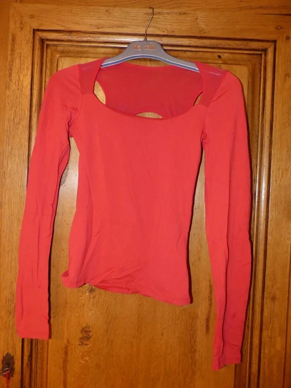 t shirt avec dos en voile